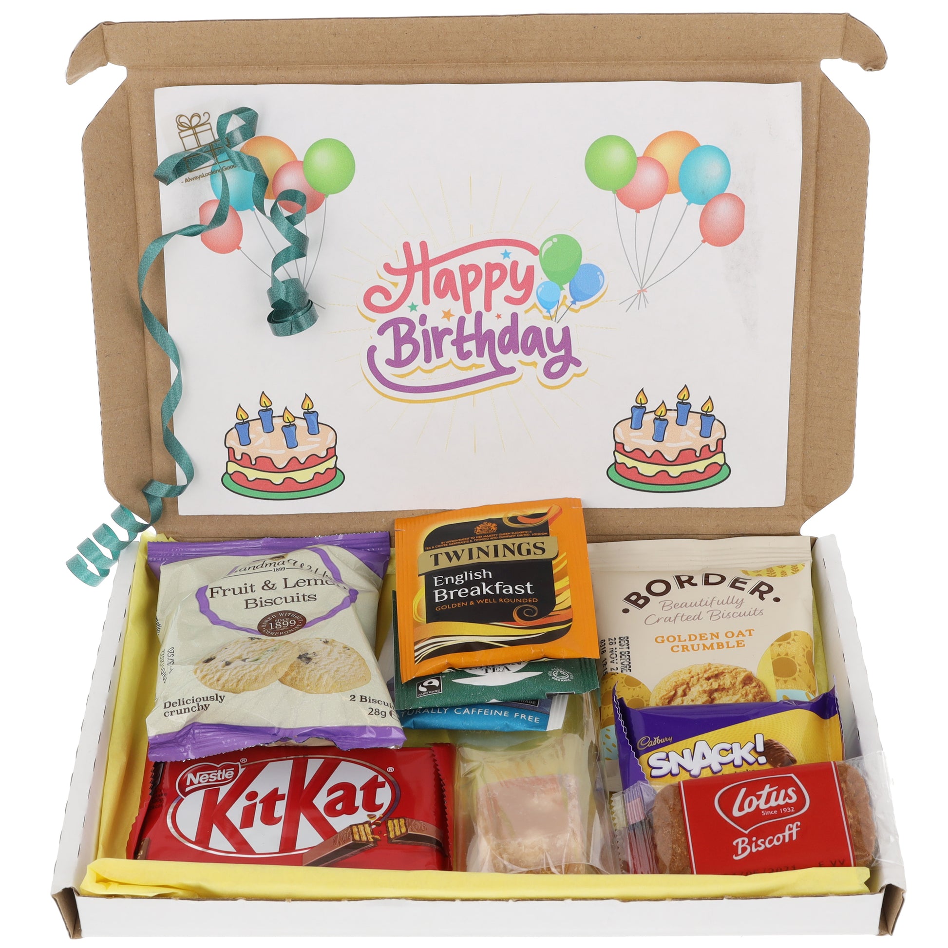 Afternoon Tea & Biscuit Hamper Letterbox Gift Box  - Always Looking Good -   