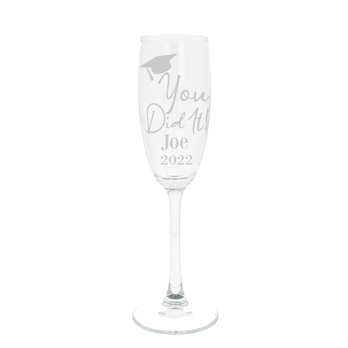 Gift For Graduates - Personalised Graduation Champagne Flute Glass
- Always Looking Good -   