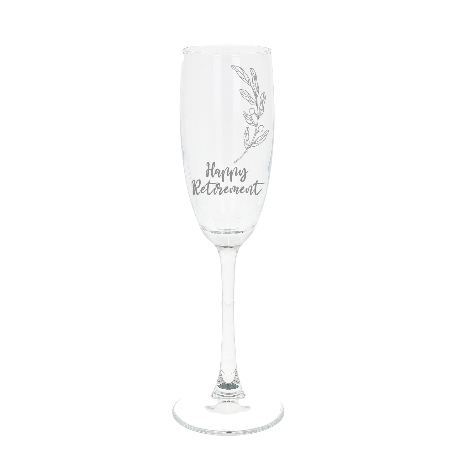 Personalised Engraved Retirement Champagne Glass Gift  - Always Looking Good -   