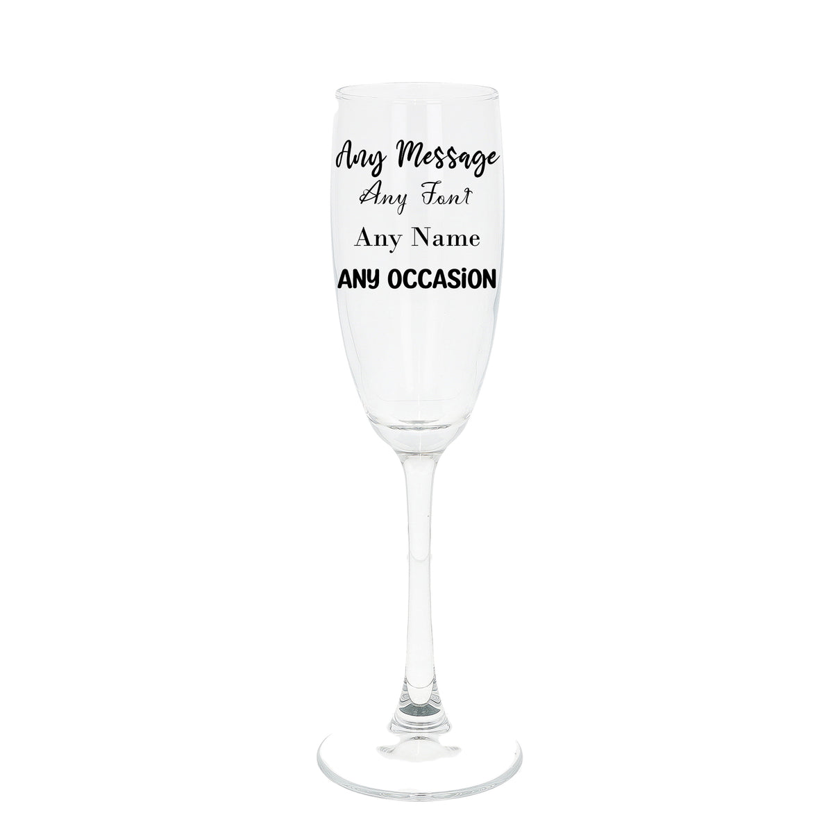 Create Your Own Standard Engraved Personalised Champagne Flute  - Always Looking Good -   