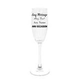 Create Your Own Standard Engraved Personalised Champagne Flute  - Always Looking Good -   