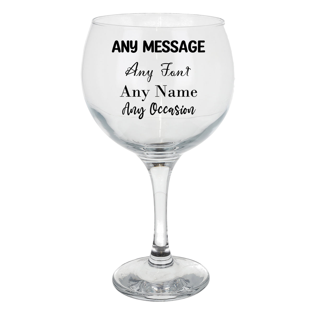 Create Your Own Personalised Engraved Gin Balloon Glass  - Always Looking Good -   