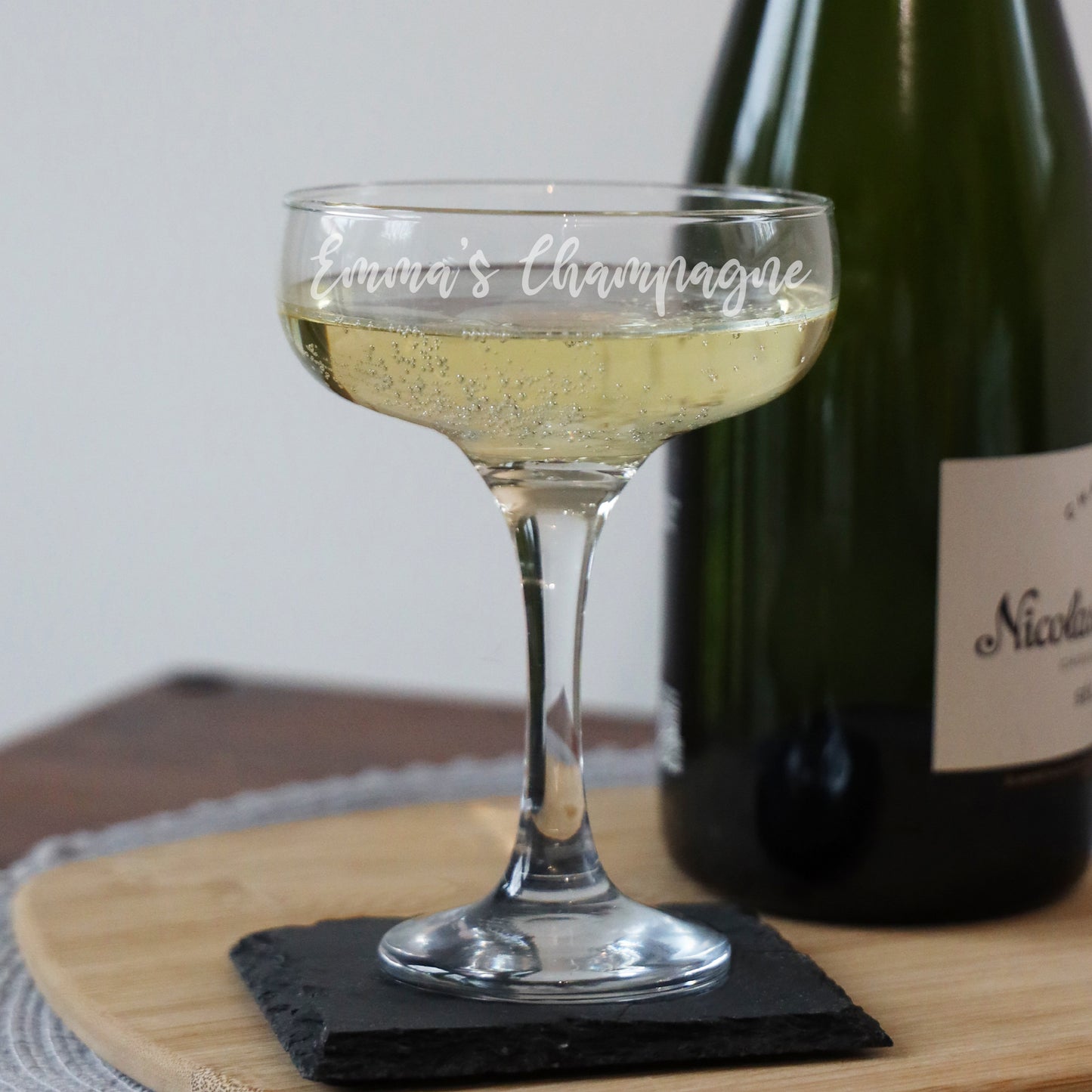 Create Your Own Personalised Engraved Champagne Saucer Glass  - Always Looking Good -   