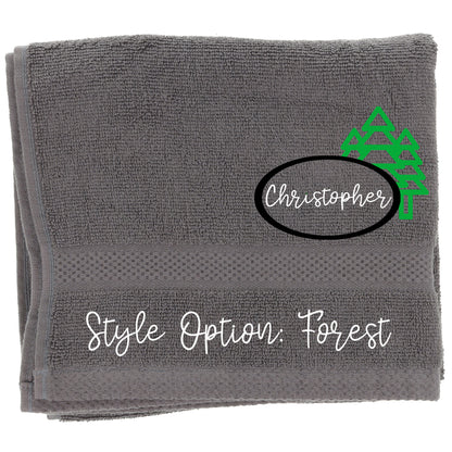 Personalised Embroidered Design Camping Towel  - Always Looking Good -   
