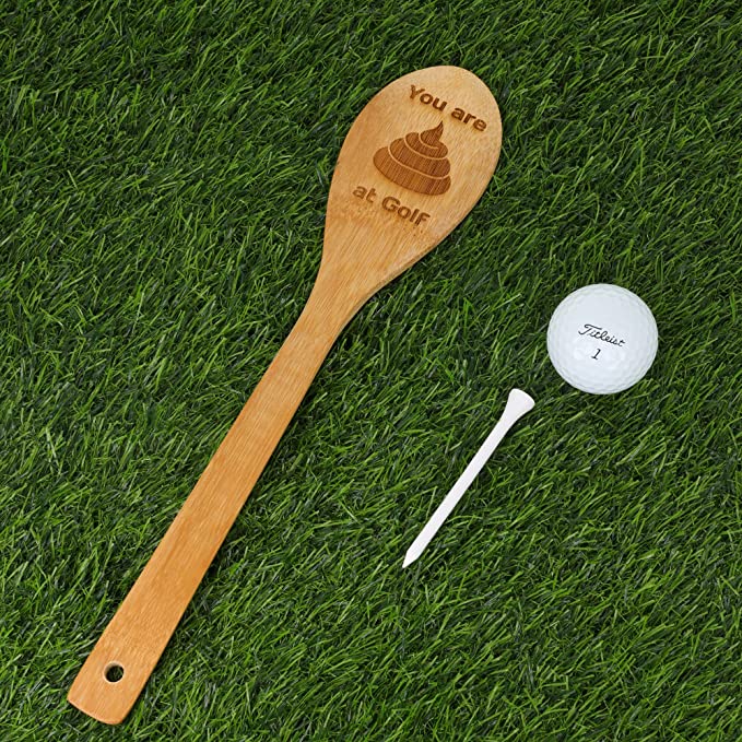 Engraved Funny Golf Wooden Spoon Gift  - Always Looking Good -   