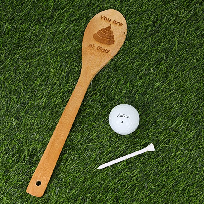 Engraved Funny Golf Wooden Spoon Gift  - Always Looking Good -   