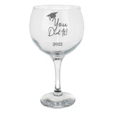 Personalised Engraved Graduation Chunky Gin Glass  - Always Looking Good -   