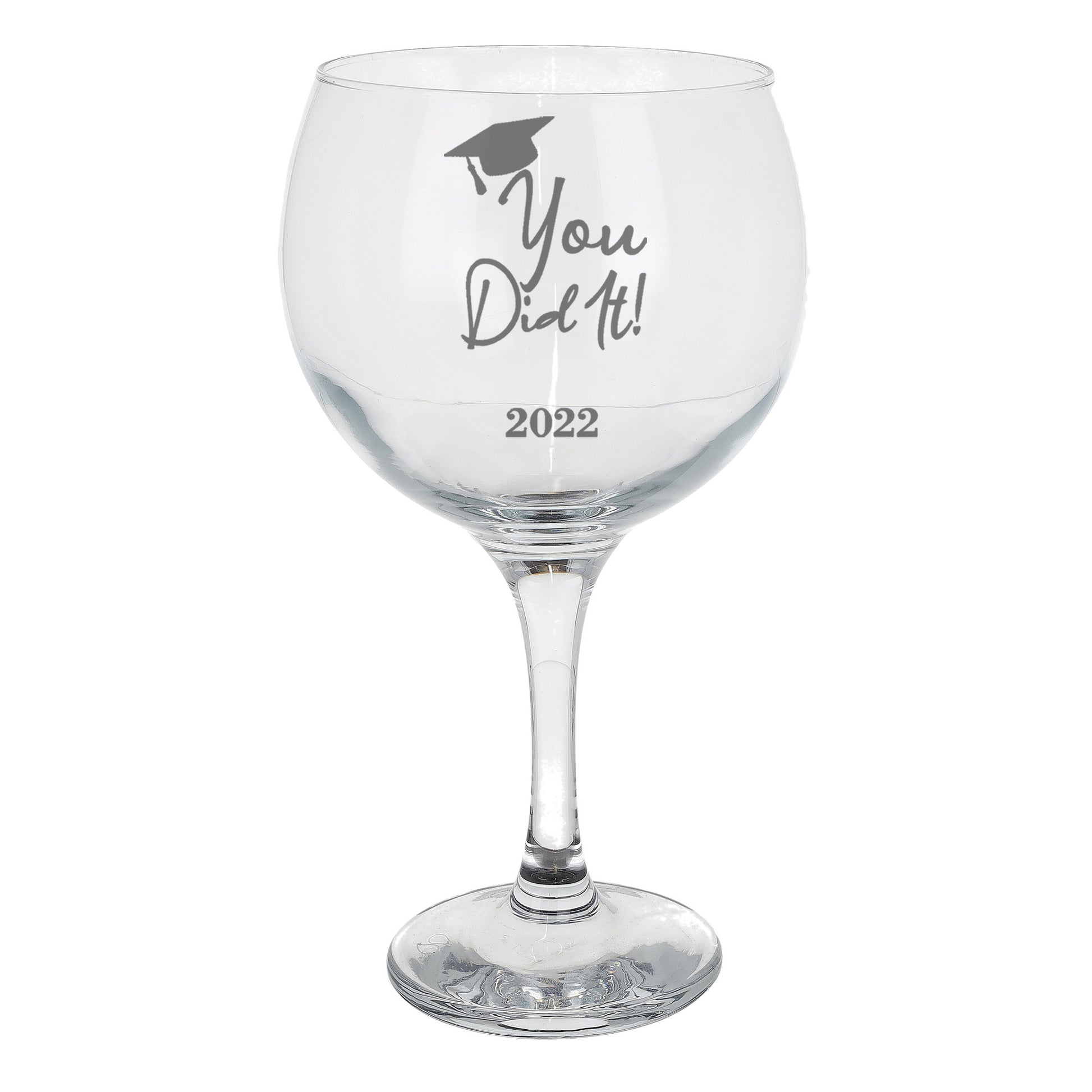 Personalised Engraved Graduation Chunky Gin Glass  - Always Looking Good -   