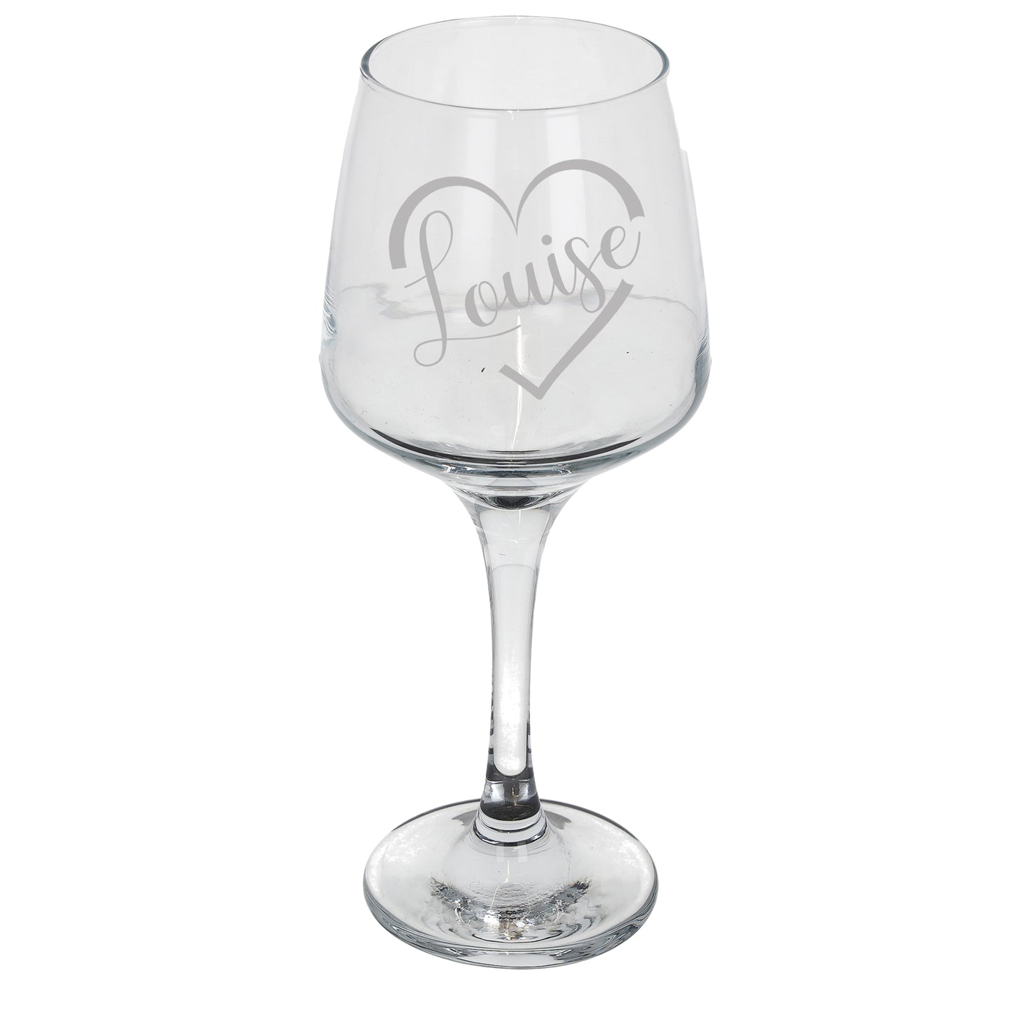 Personalised Engraved Heart & Name Wine Glass  - Always Looking Good -   