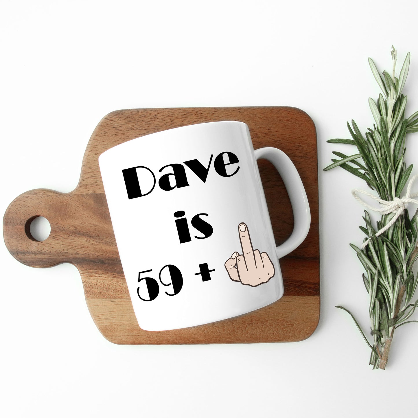 Personalised Age + Middle Finger Birthday Mug Gift Set  - Always Looking Good -   