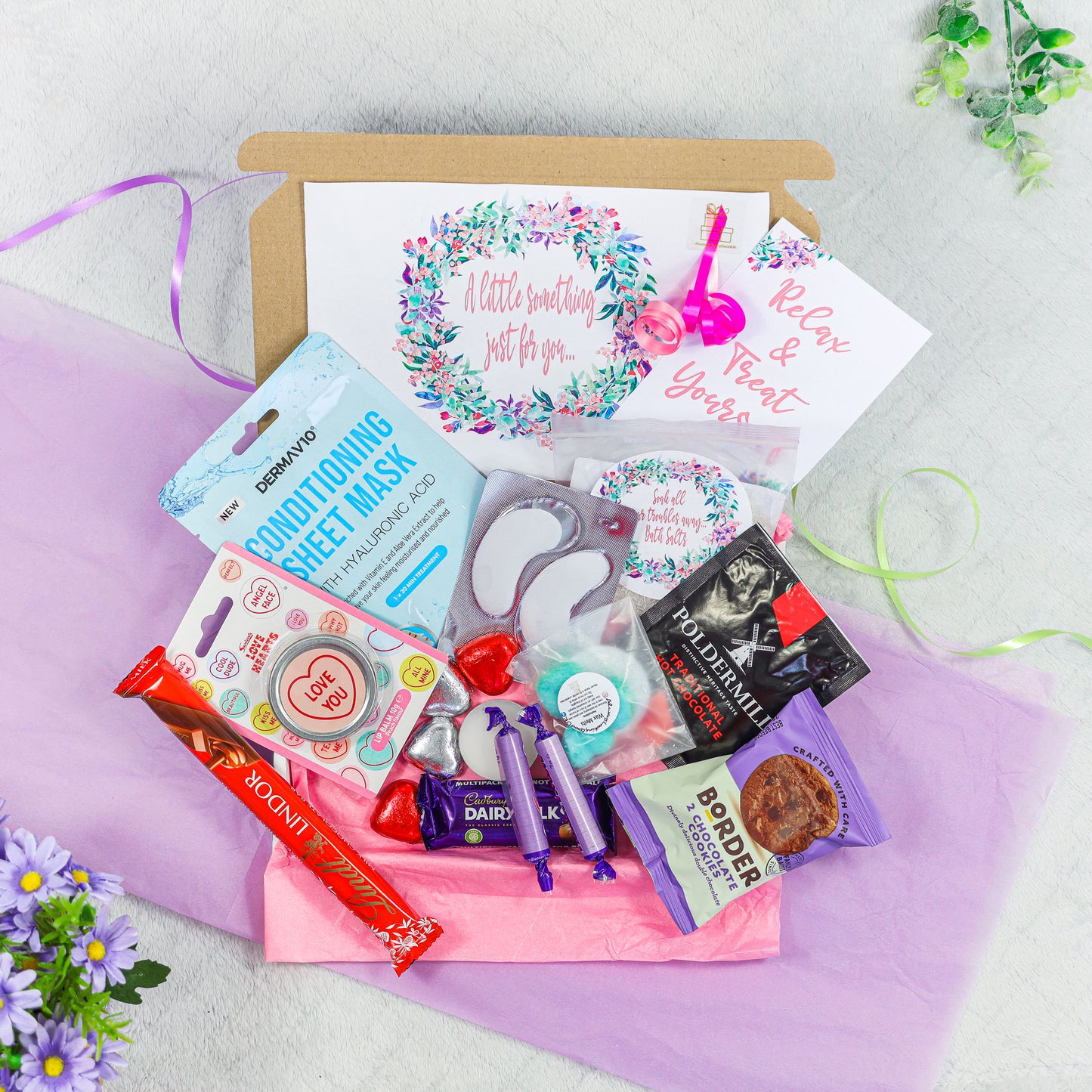 Medium Chocolate Lover & Beauty Pamper Letterbox Gift Set  - Always Looking Good -   
