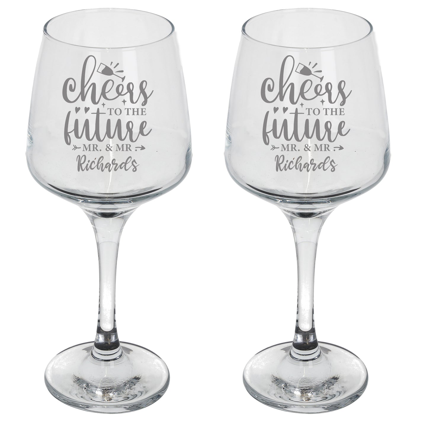 Personalised Engraved Engagement Wine and/or Beer Glass Set  - Always Looking Good -   