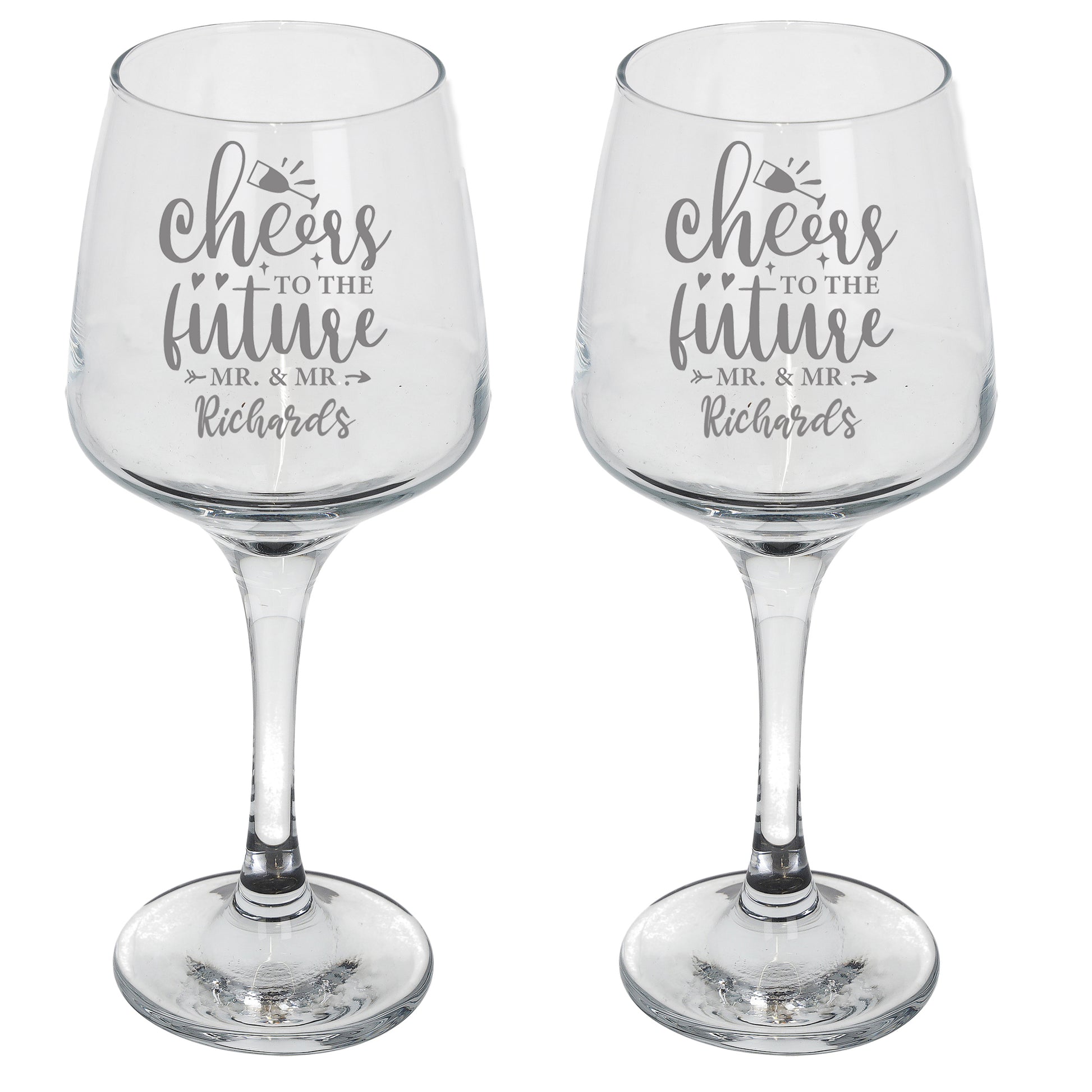 Personalised Engraved Engagement Wine and/or Beer Glass Set  - Always Looking Good -   