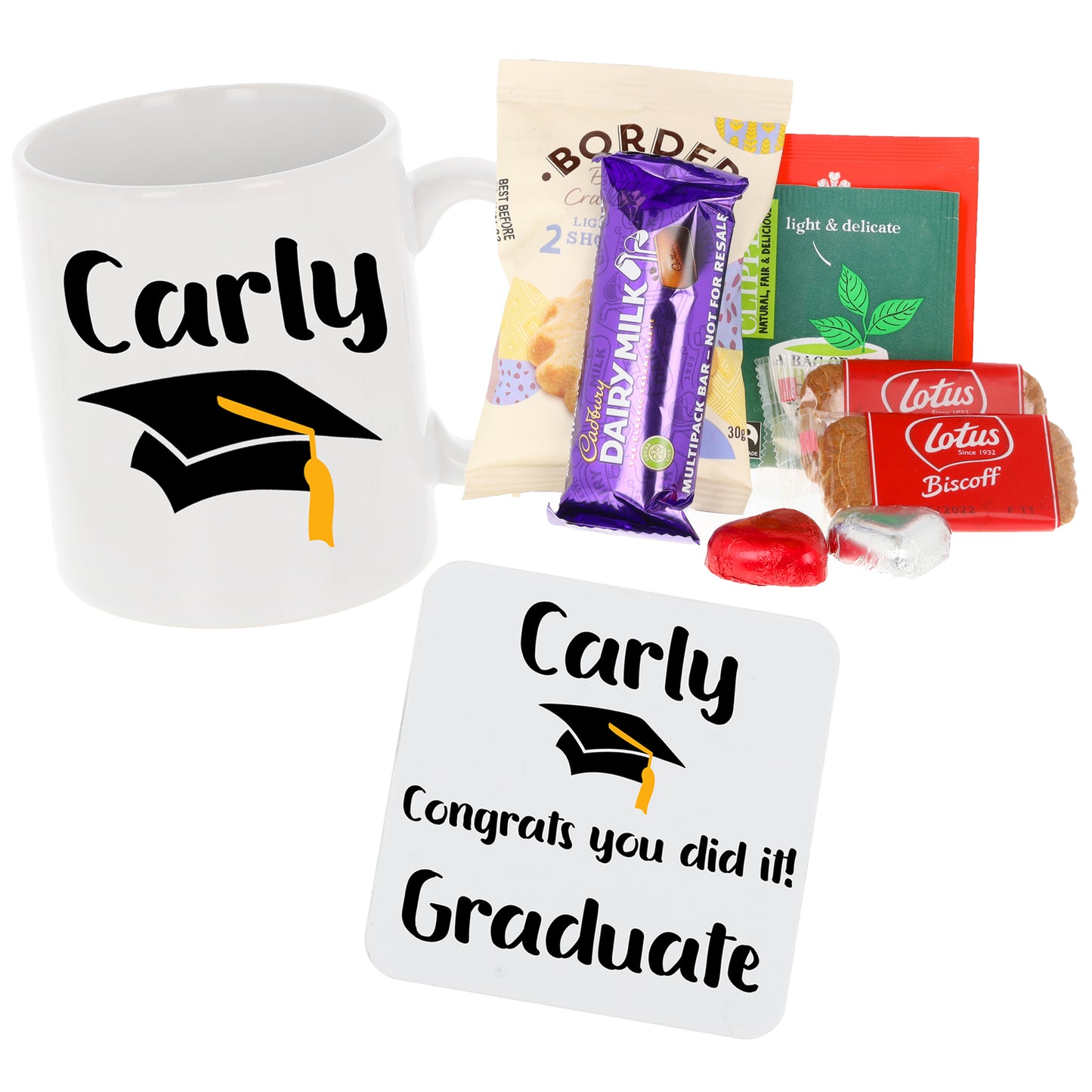 Personalised Graduation Gift Mug & Coaster "Congrats You Did It!" Uni Graduate  - Always Looking Good -   