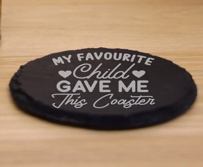 Whisky glasses gift - Engraved "My Favourite Child Gave Me This Glass" Design Whisky Glass and/or Coaster Gift  - Always Looking Good -   