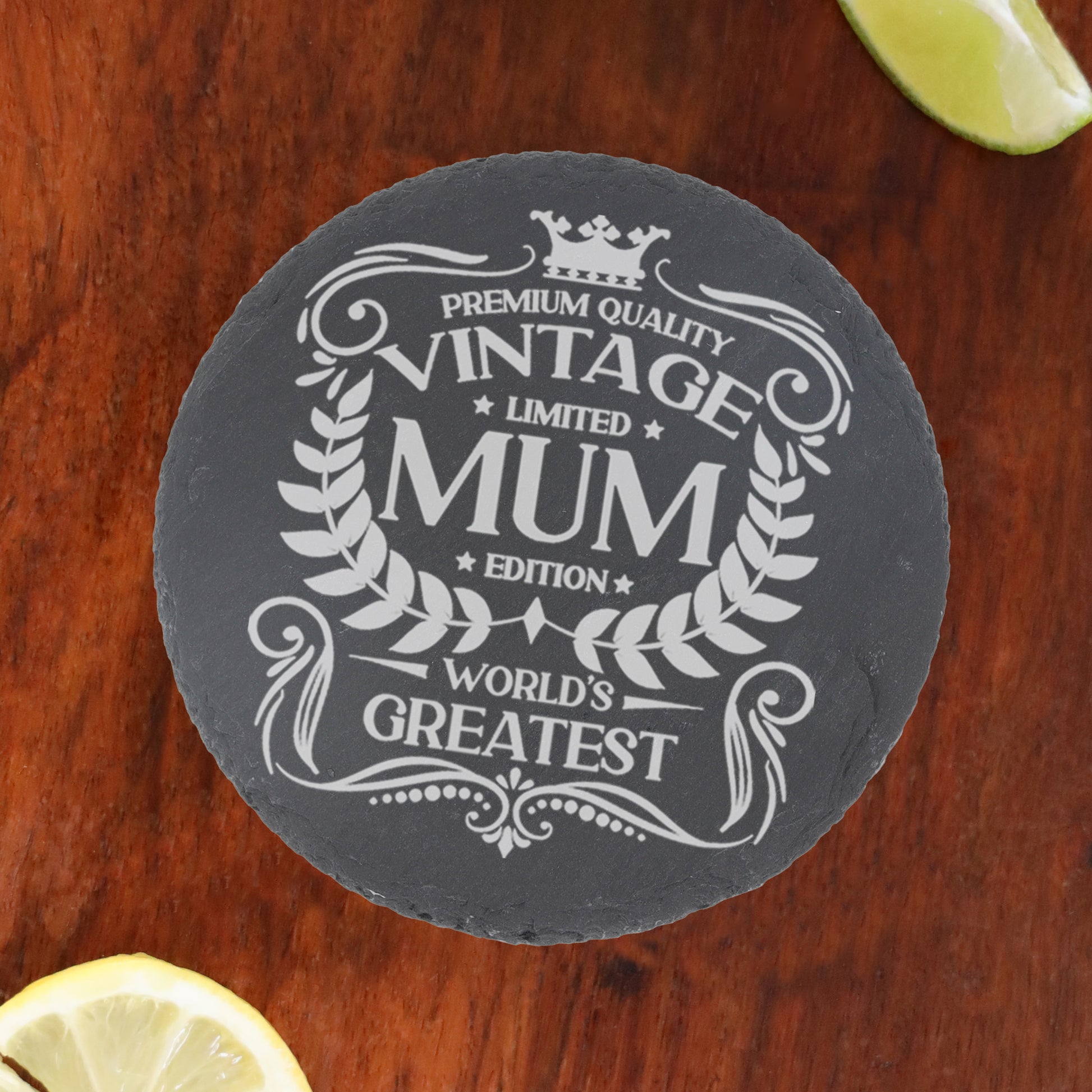 Vintage World's Greatest Mum Engraved Stemless Gin Glass Gift  - Always Looking Good -   