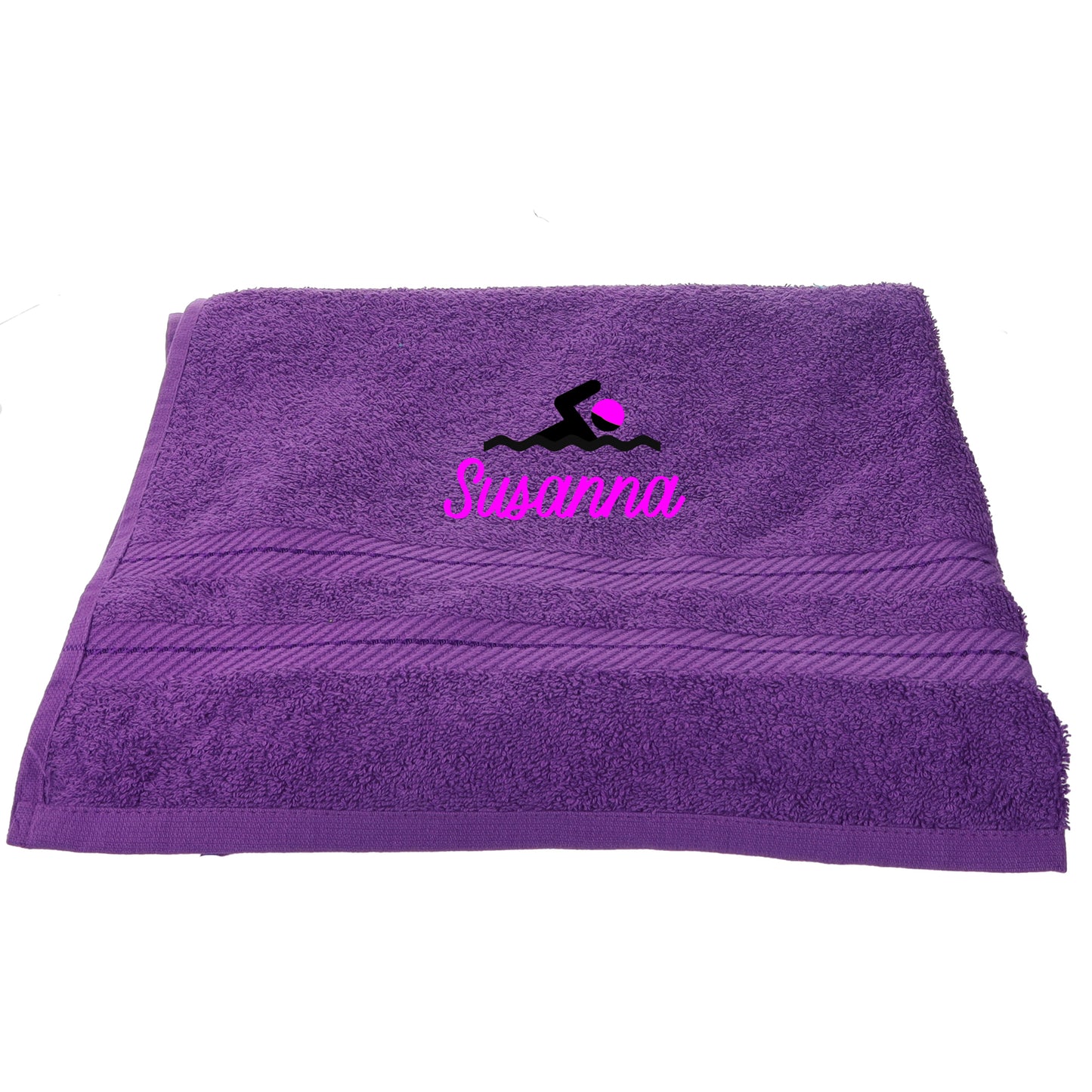 Personalised Embroidered Swimming Bath Swim Towel  - Always Looking Good -   