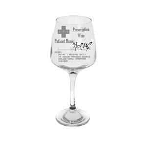 Funny Personalised Engraved Prescription Wine Glass For Wine Lovers  - Always Looking Good -   