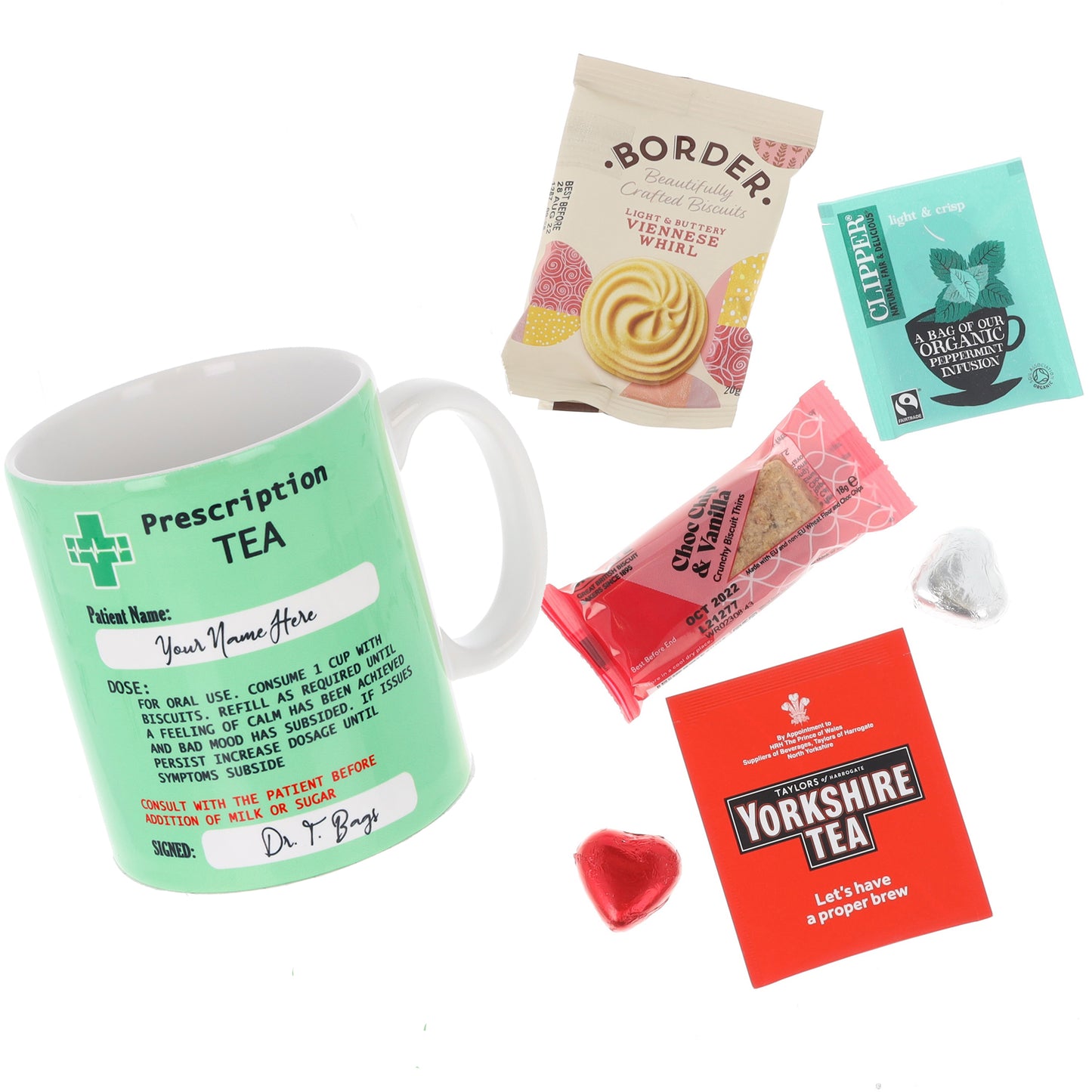 Personalised Prescription Tea Mug and Coaster Filled Gift Set  - Always Looking Good -   