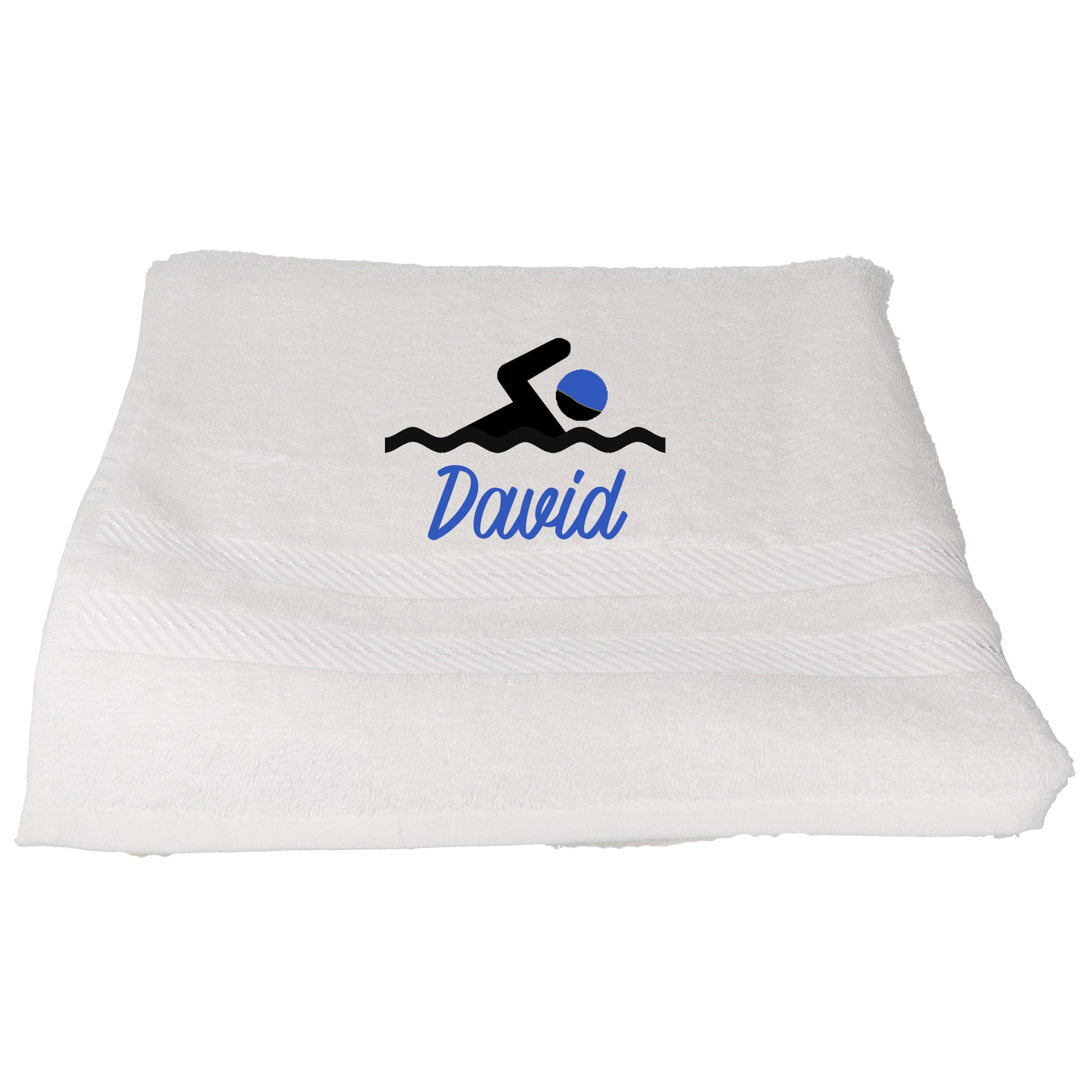 Personalised Embroidered Swimming Bath Swim Towel  - Always Looking Good -   