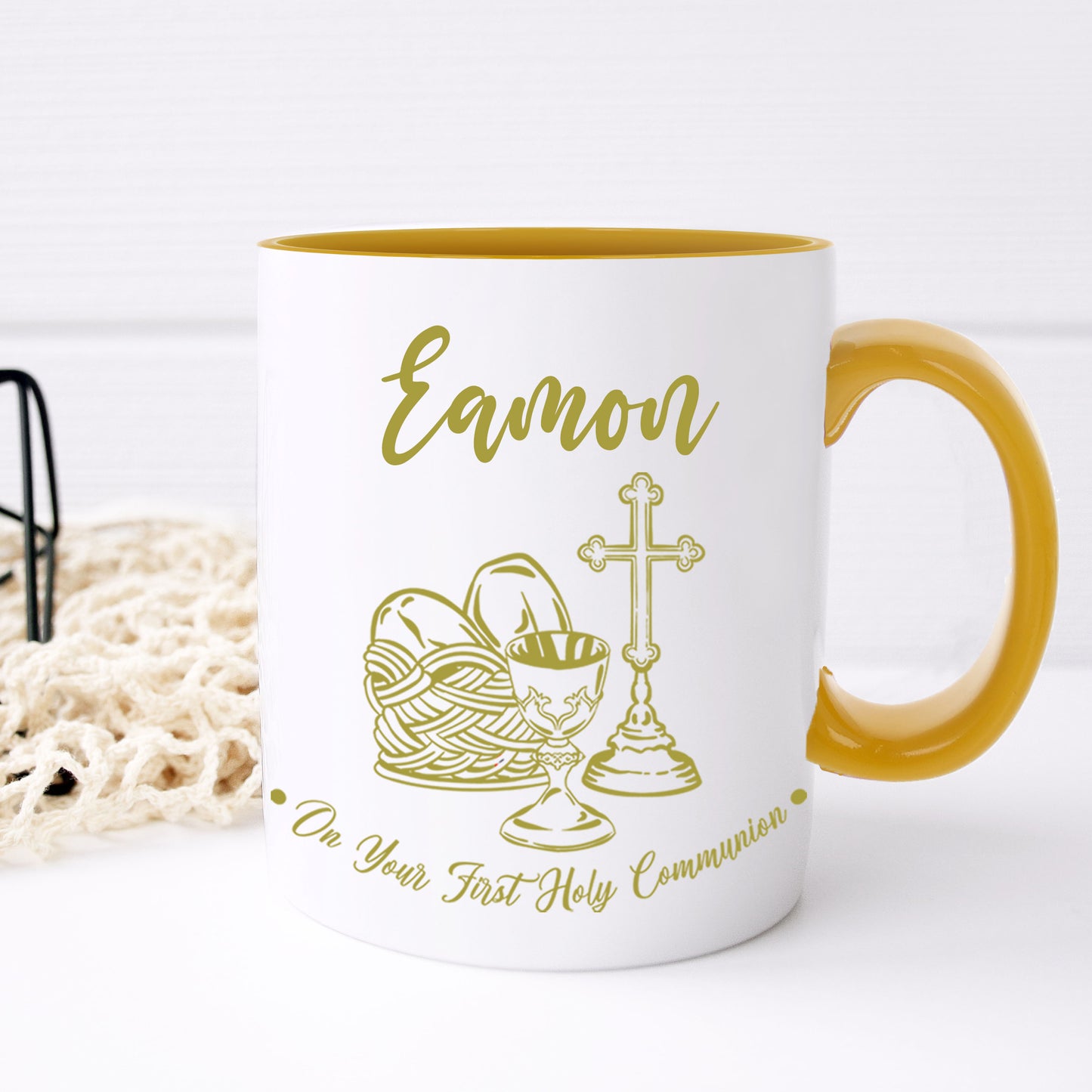 Personalised First Holy Communion Mug & Coaster Set  - Always Looking Good -   