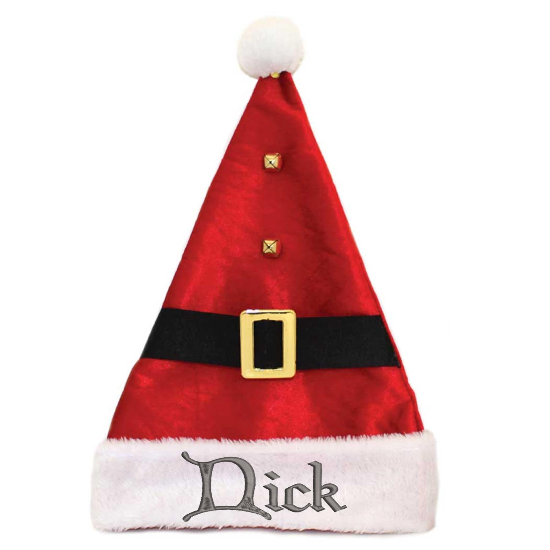 Personalised Embroidered Christmas Santa Hat With Bells  - Always Looking Good -   