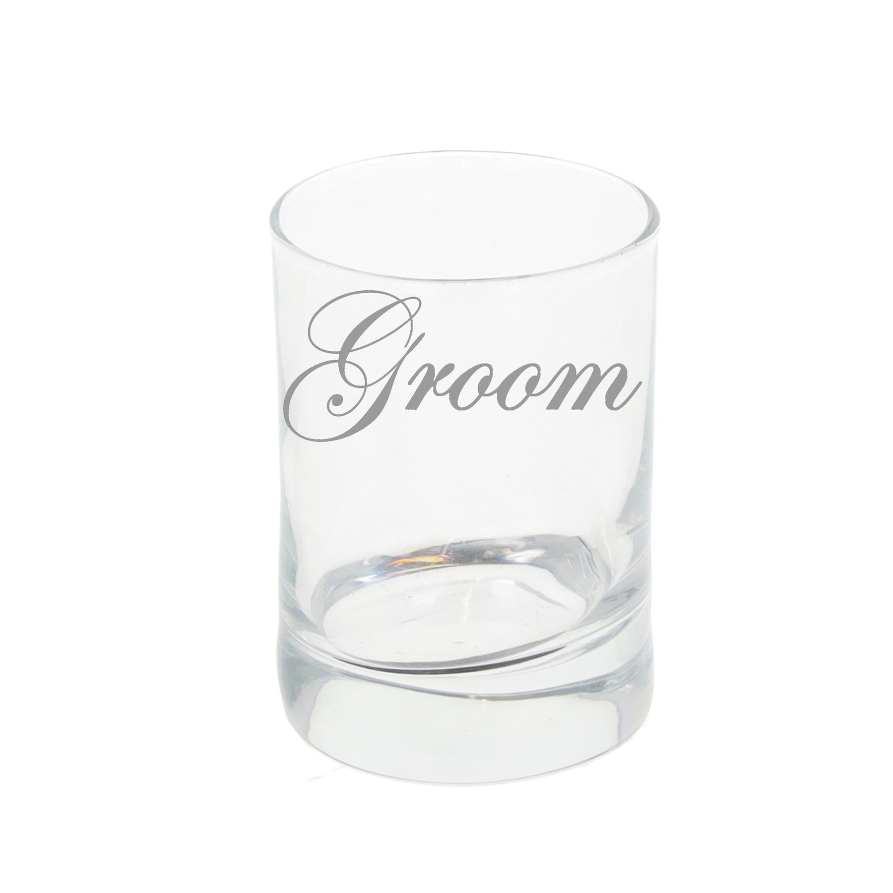 Personalised Engraved Bride & Groom Shot Glass Set  - Always Looking Good -   