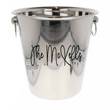 Personalised Champagne Ice Bucket With Matching Champagne Glasses (Any Text Any Font)
 - Always Looking Good -   - Ice Bucket Only  