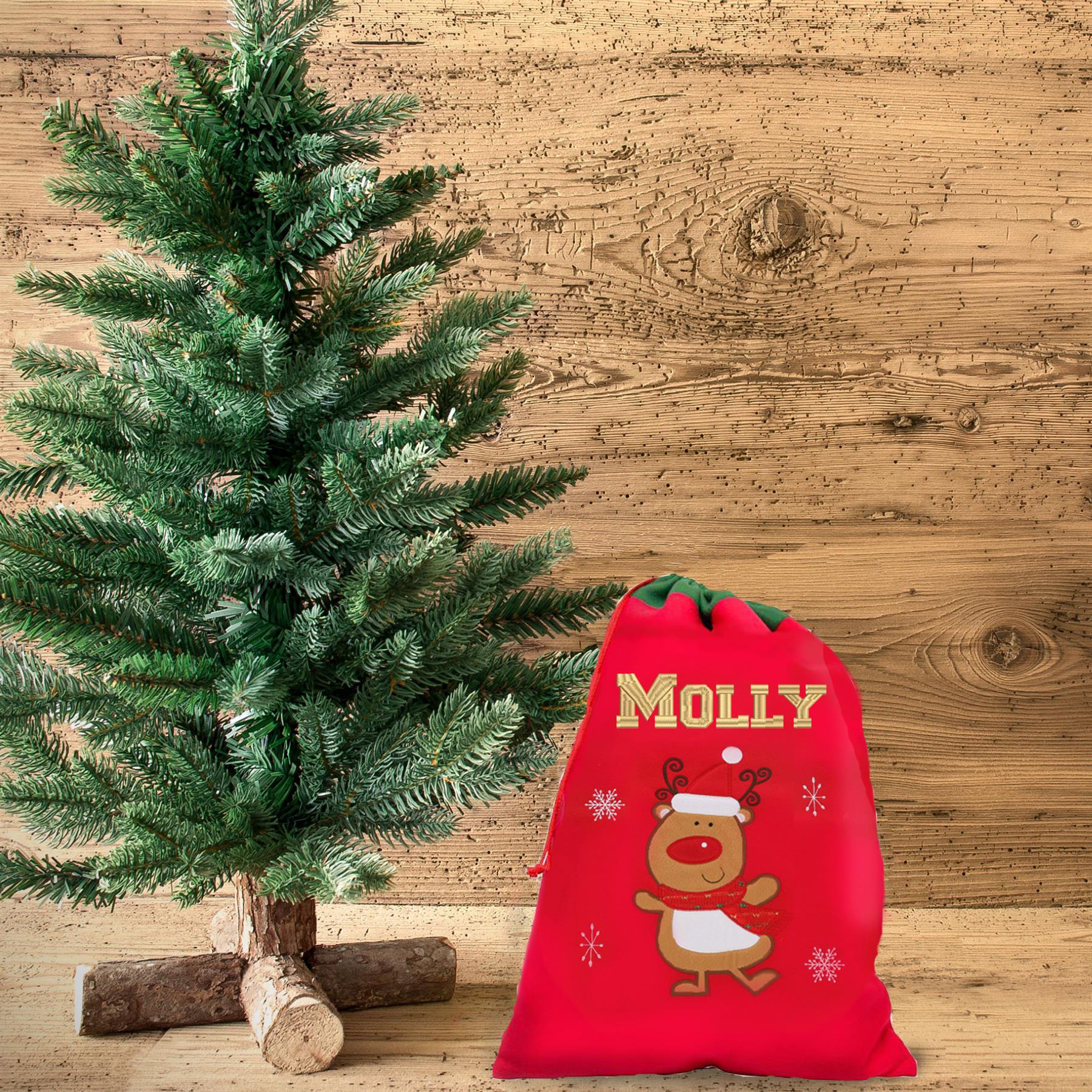 Personalised Embroidered Large Christmas Red Santa Sack and/or Stocking  - Always Looking Good -   