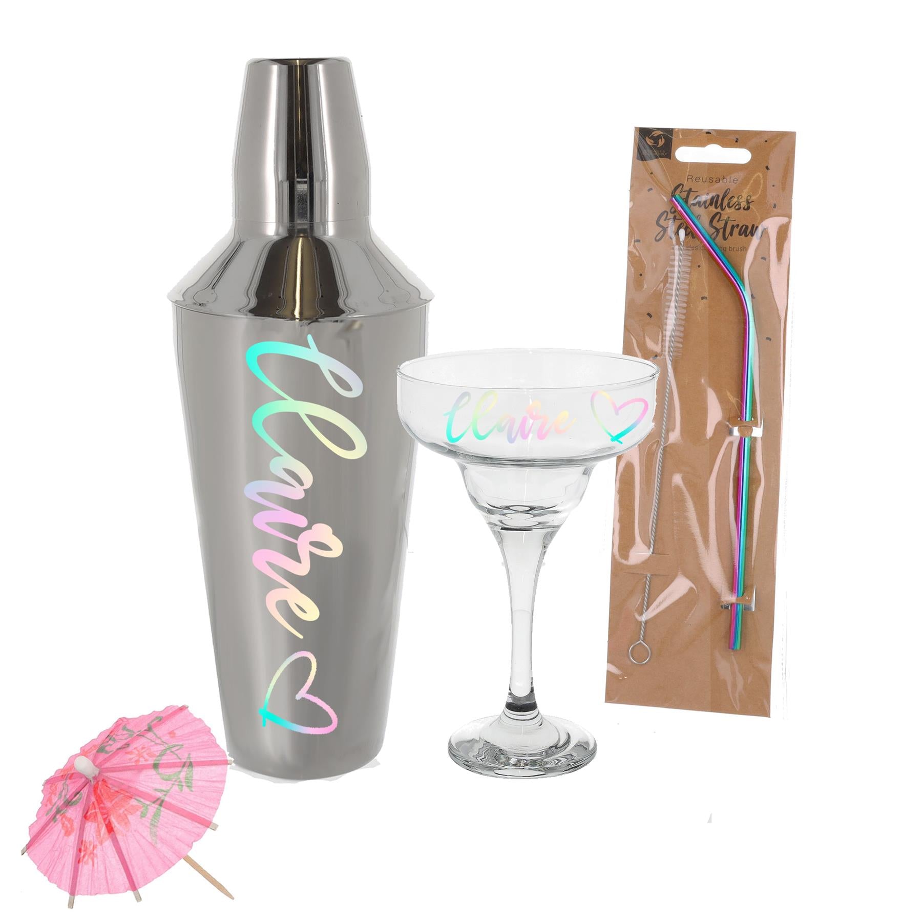 Personalised Margarita Cocktail Shaker Set with Glass Gift Set  - Always Looking Good -   