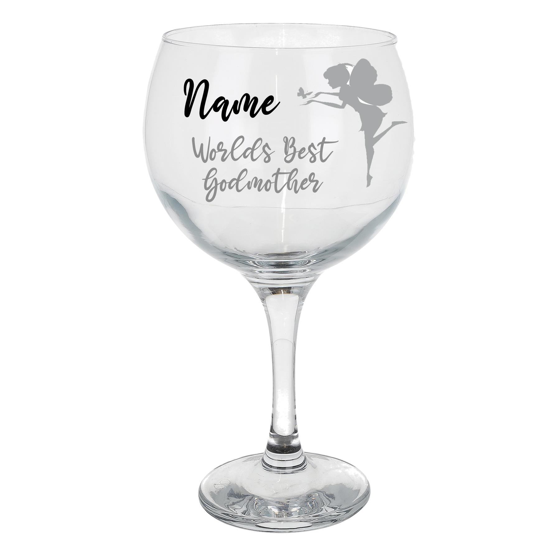 Engraved Personalised Gin Glass Gift for Godmother  - Always Looking Good -   