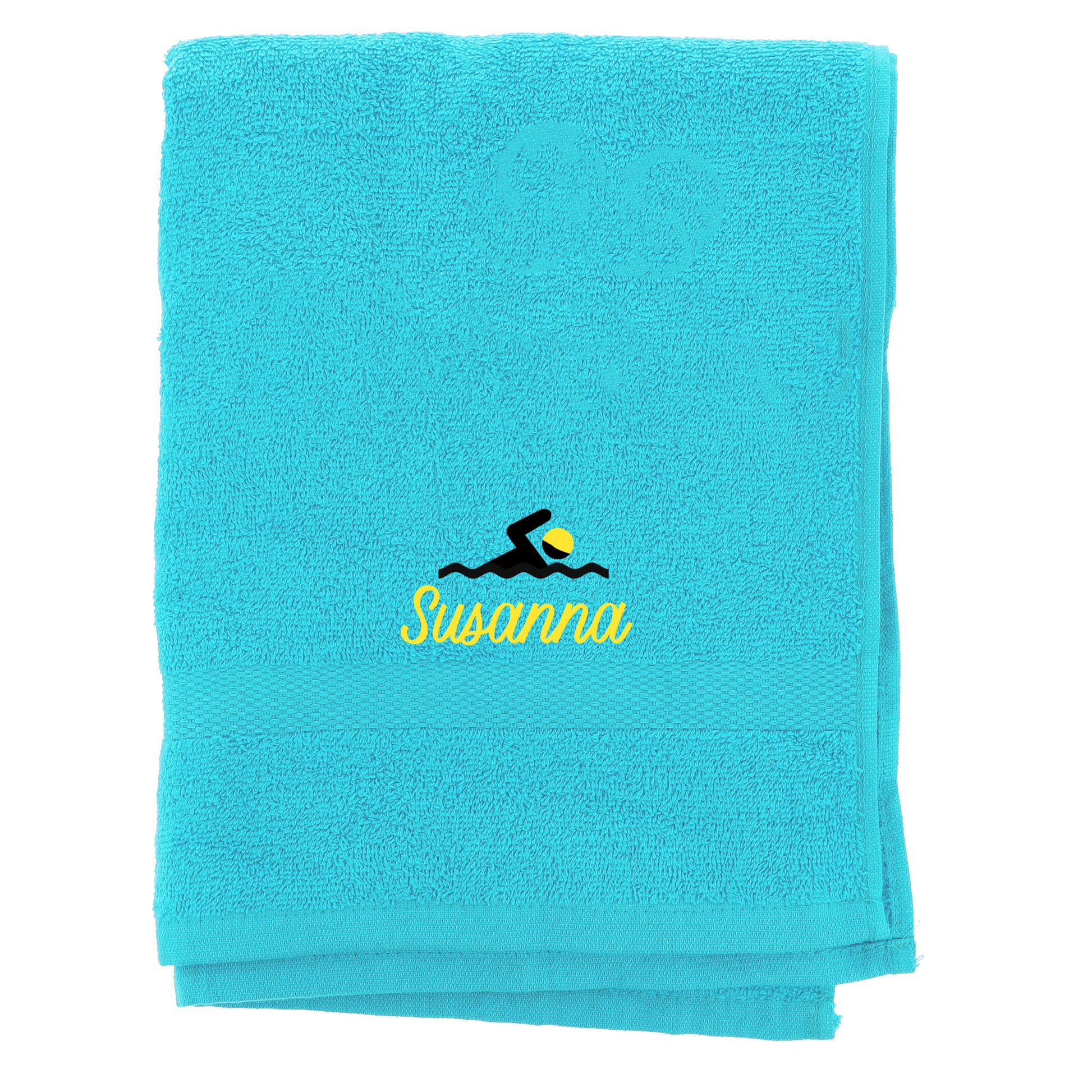 Personalised Embroidered Swimming Bath Swim Towel  - Always Looking Good -   