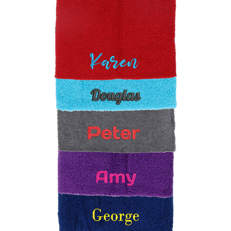 Personalised Embroidered Name Towel Bath or Hand Size  - Always Looking Good -   